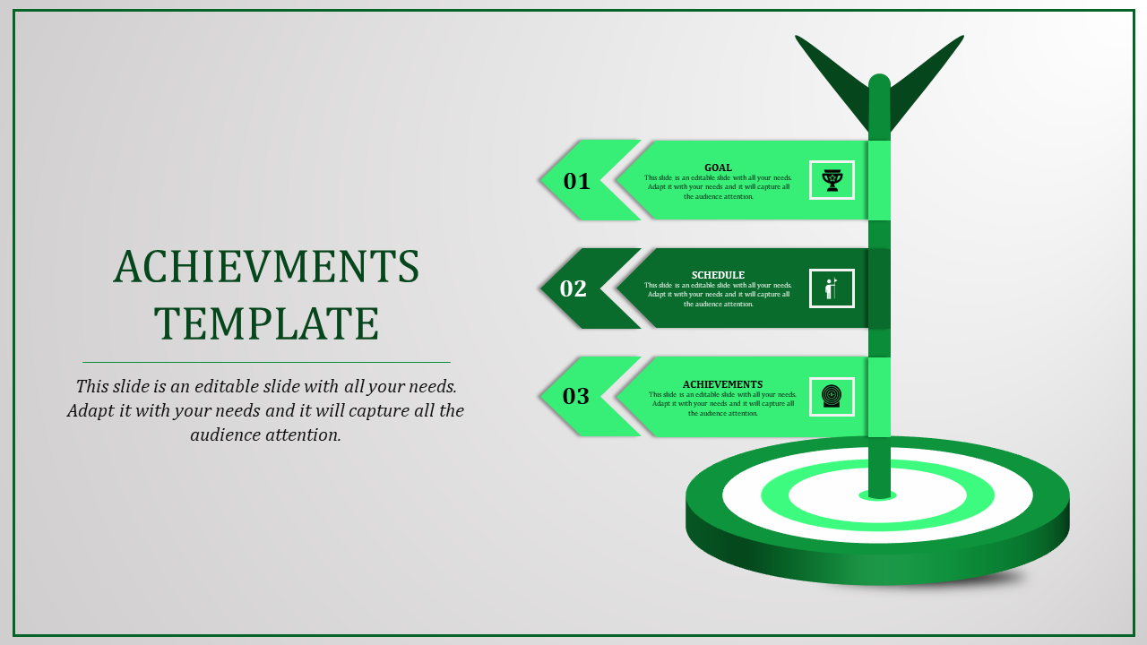 achievement powerpoint presentation-achievement Templates-3-green